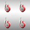 Service Caster 4 Inch 316SS Red Polyurethane Wheel Swivel 1/2 Inch Threaded Stem Caster Set SCC SCC-SS316TS20S414-PPUB-RED-121315-4 - alternate 1
